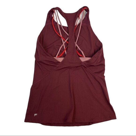 Fabletics Kessler Performance Black Cherry Orchid Tank Straps Tank top Small - Picture 4 of 9